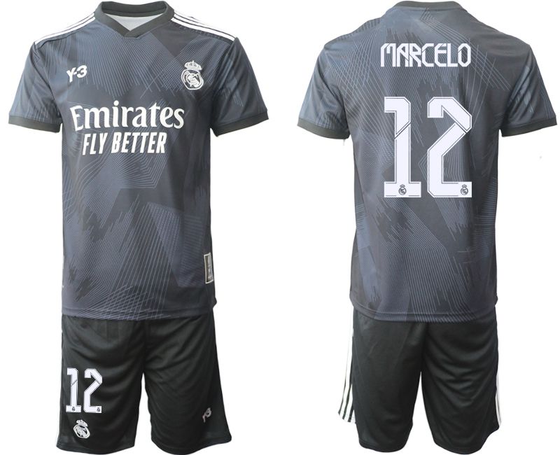 Men 2022-2023 Club Real Madrid Cuarta Camiseta Y3 de black #12 Soccer Jersey